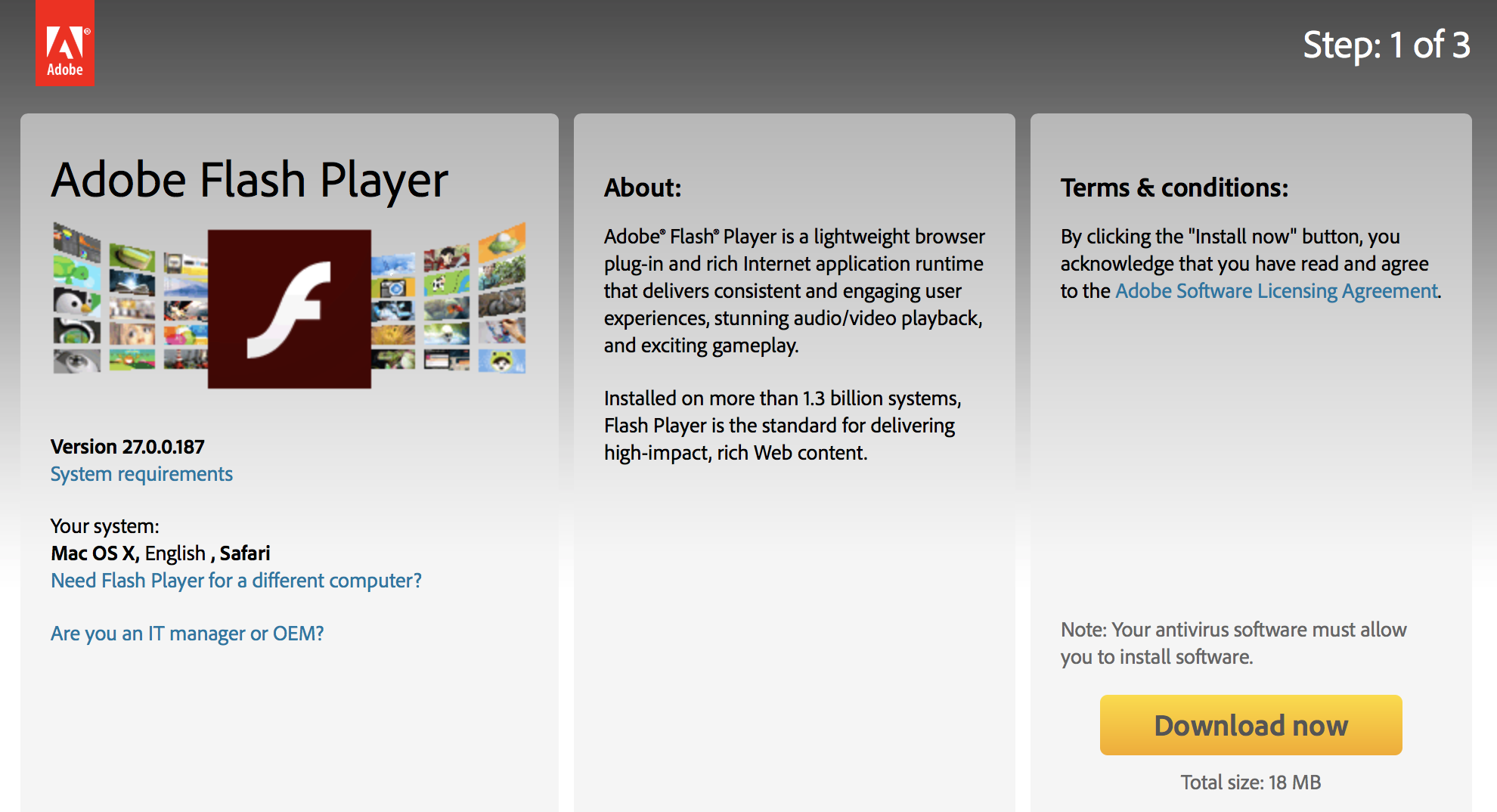 Adobe Flash Player Download Center For Mac